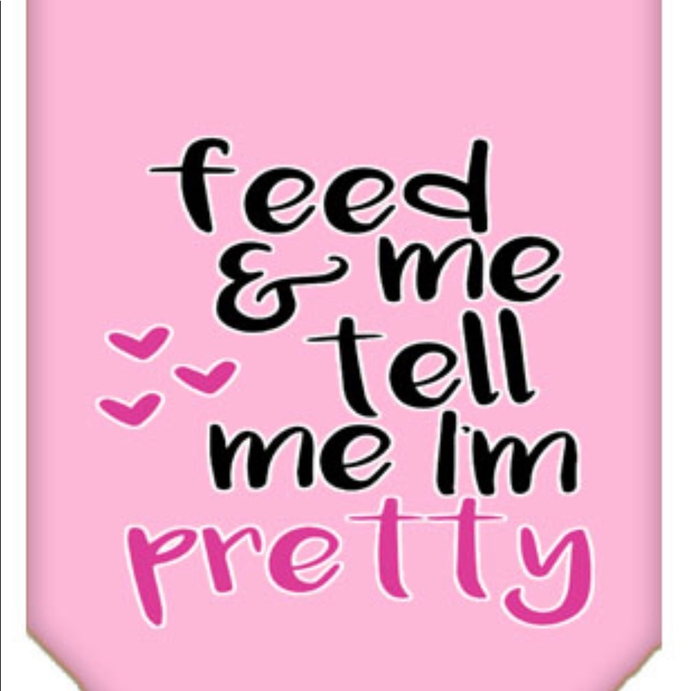 Feed Me & Tell Me I’m Pretty Dog Bandana Small Large